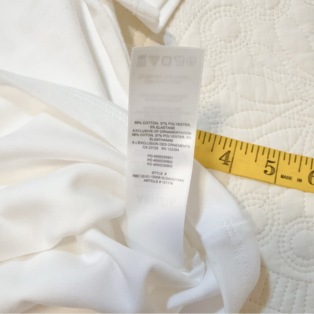 NWT Aritzia Sunday best 121118LITTLE RIBBED WHITE BUNNY m - Picture 5 of 5